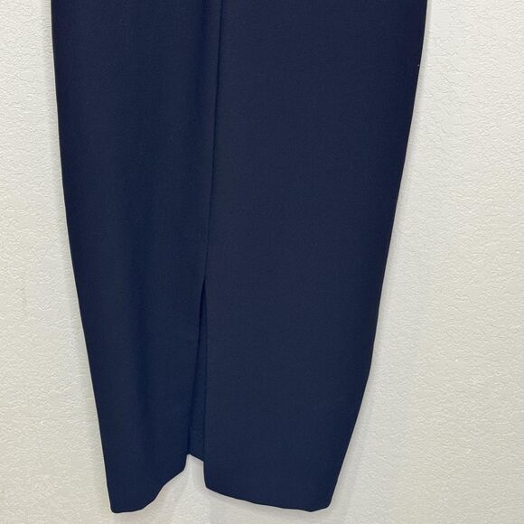 Likely Dress Size 8 Brooklyn Black Sleeveless V Neck Spaghetti Strap Midi Slit - Picture 6 of 11